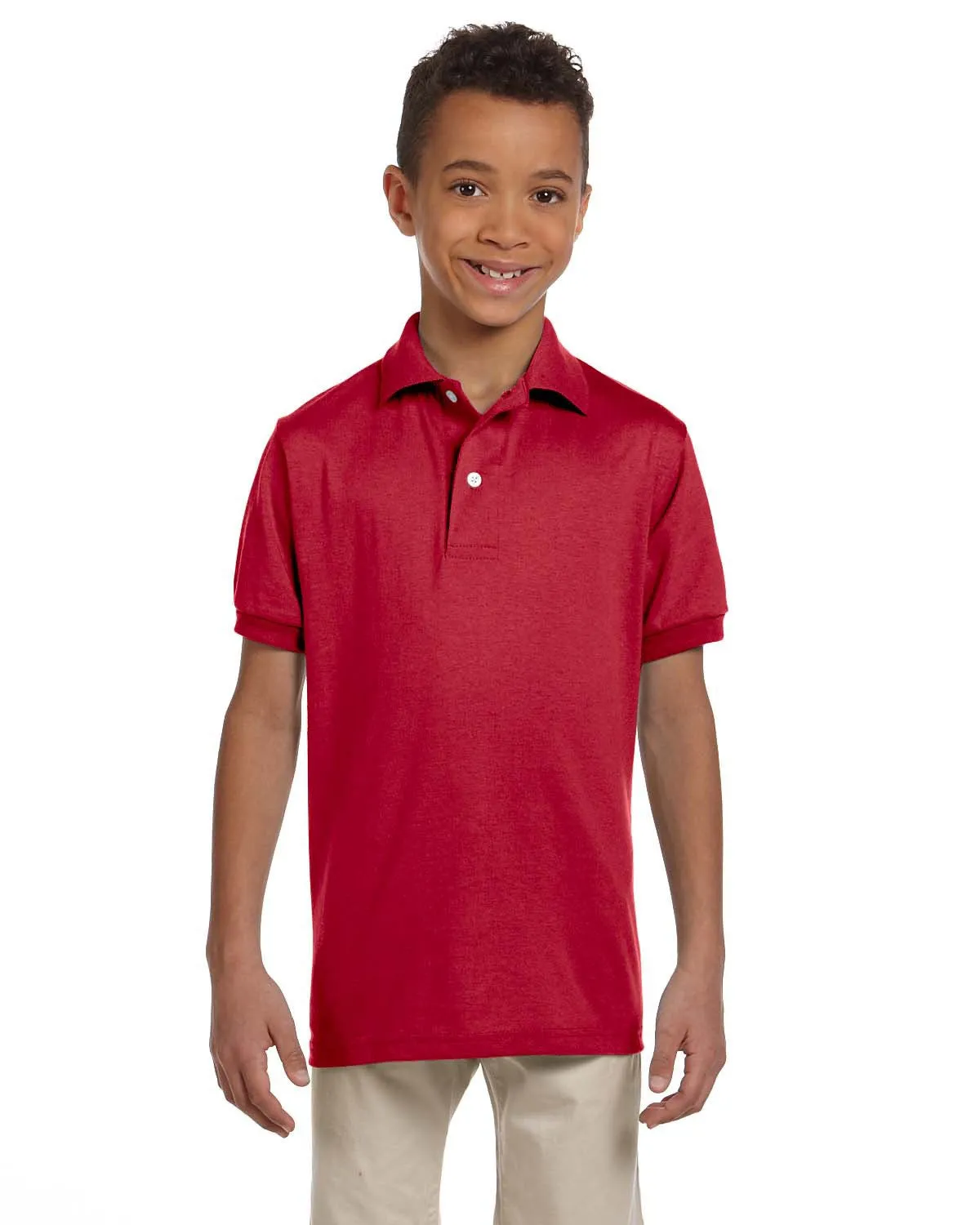 437Y Jerzees Youth 5.6 oz., SpotShield™ Jersey Polo