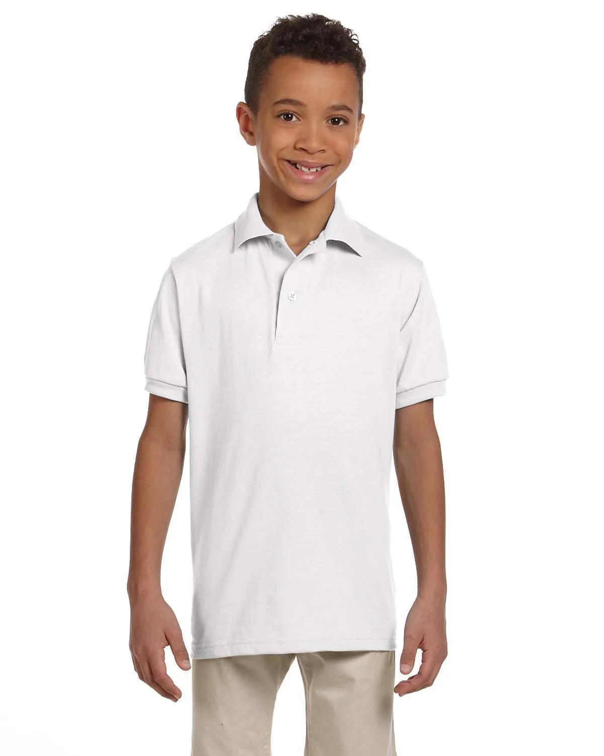 437Y Jerzees Youth 5.6 oz., SpotShield™ Jersey Polo