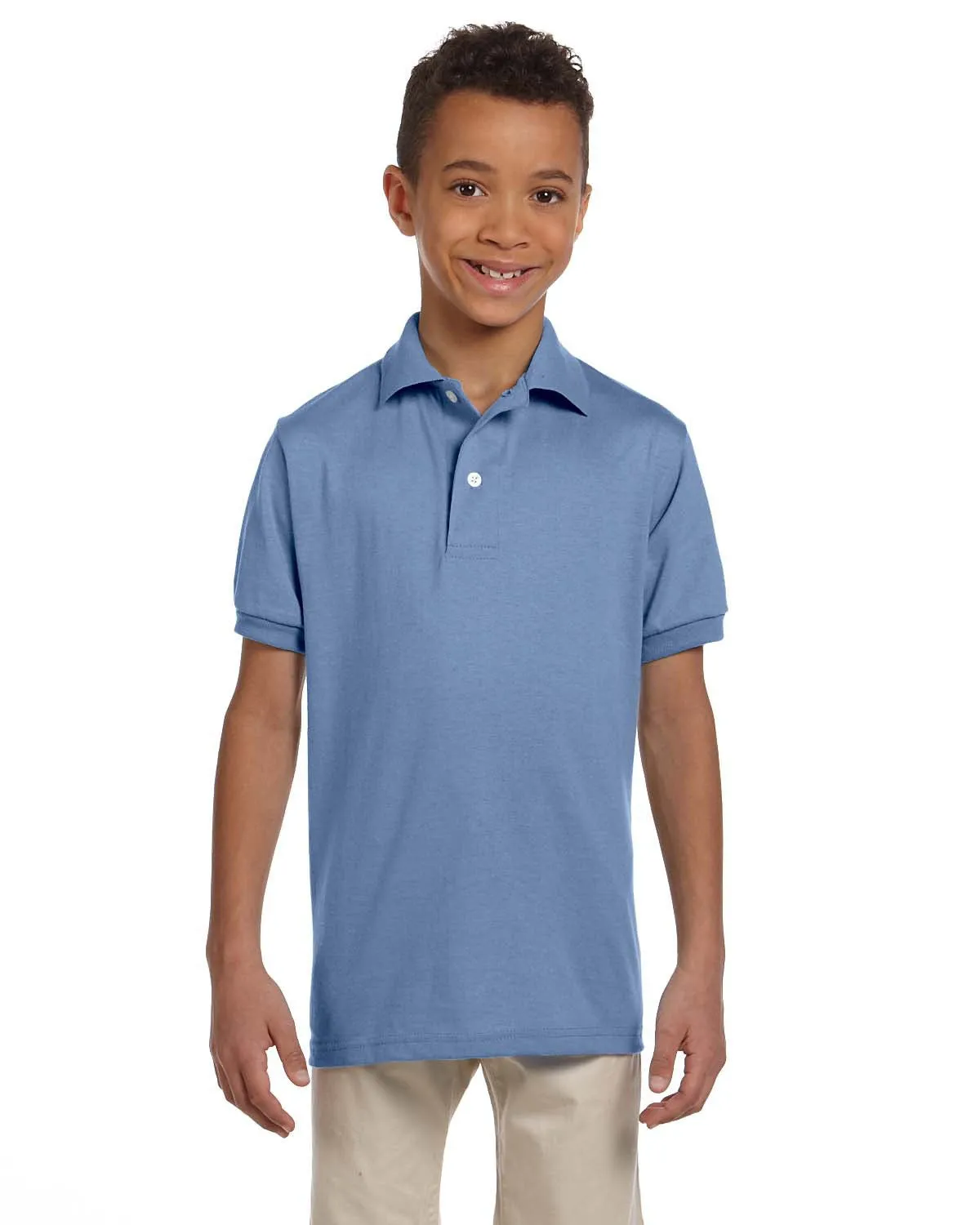 437Y Jerzees Youth 5.6 oz., SpotShield™ Jersey Polo