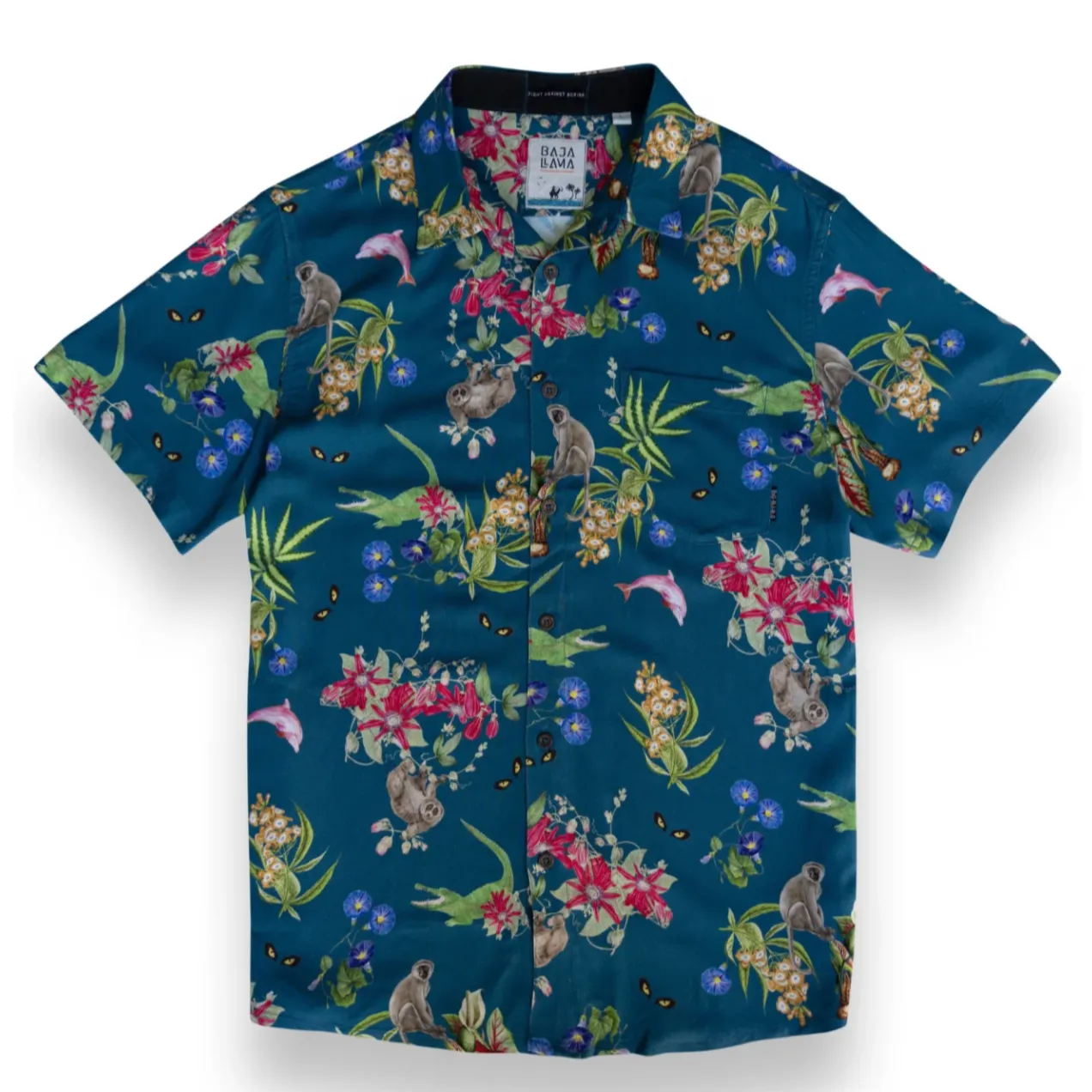 A Few Pink Friends Nighthawk Button Up