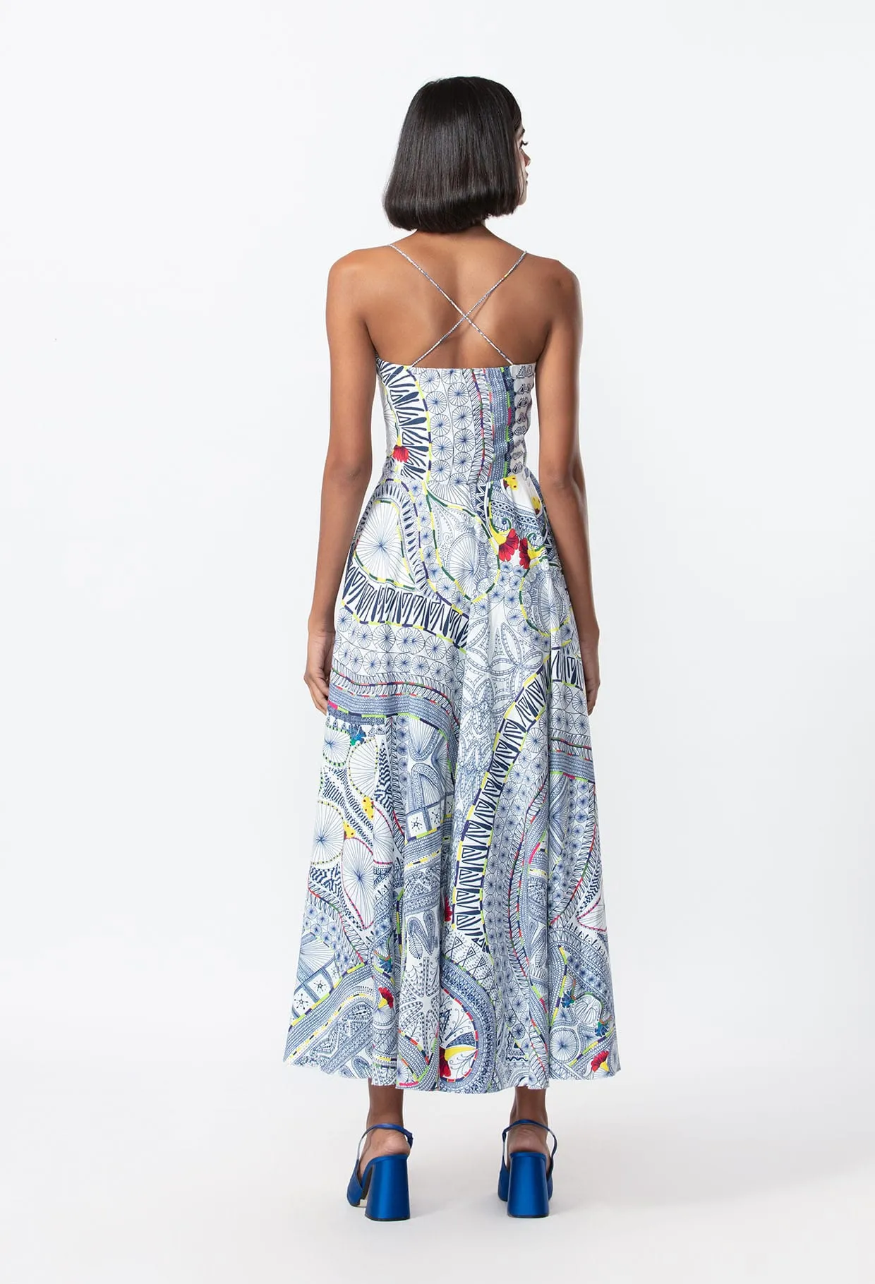 Abstract Print Summer Frock / Dress