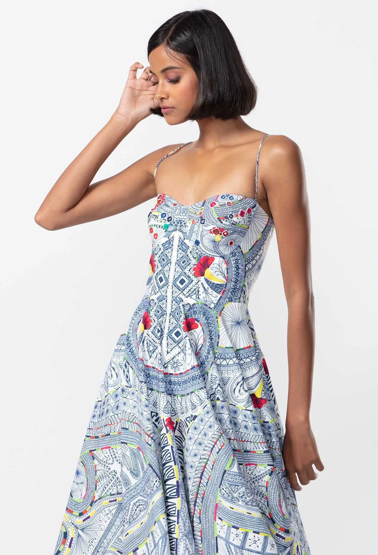Abstract Print Summer Frock / Dress