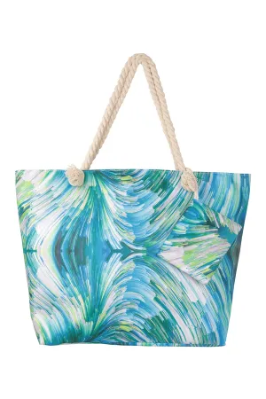 ABSTRACT PRINT SUMMER TOTE BAG