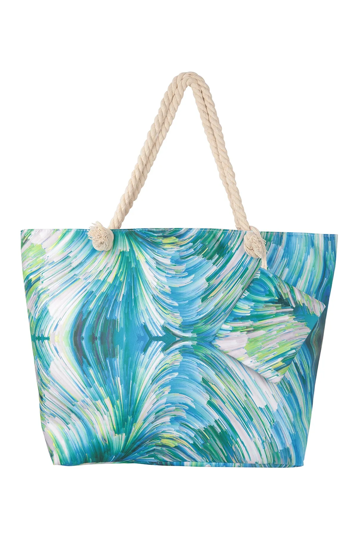 ABSTRACT PRINT SUMMER TOTE BAG