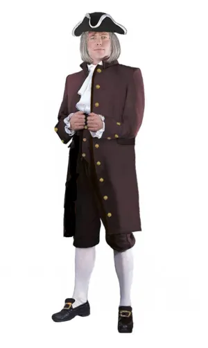 Adult Benjamin Franklin "The First American" Patriotic and Historical Figures Costume