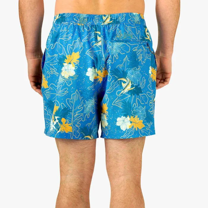 Aftco Strike Printed Swim Shorts For Men