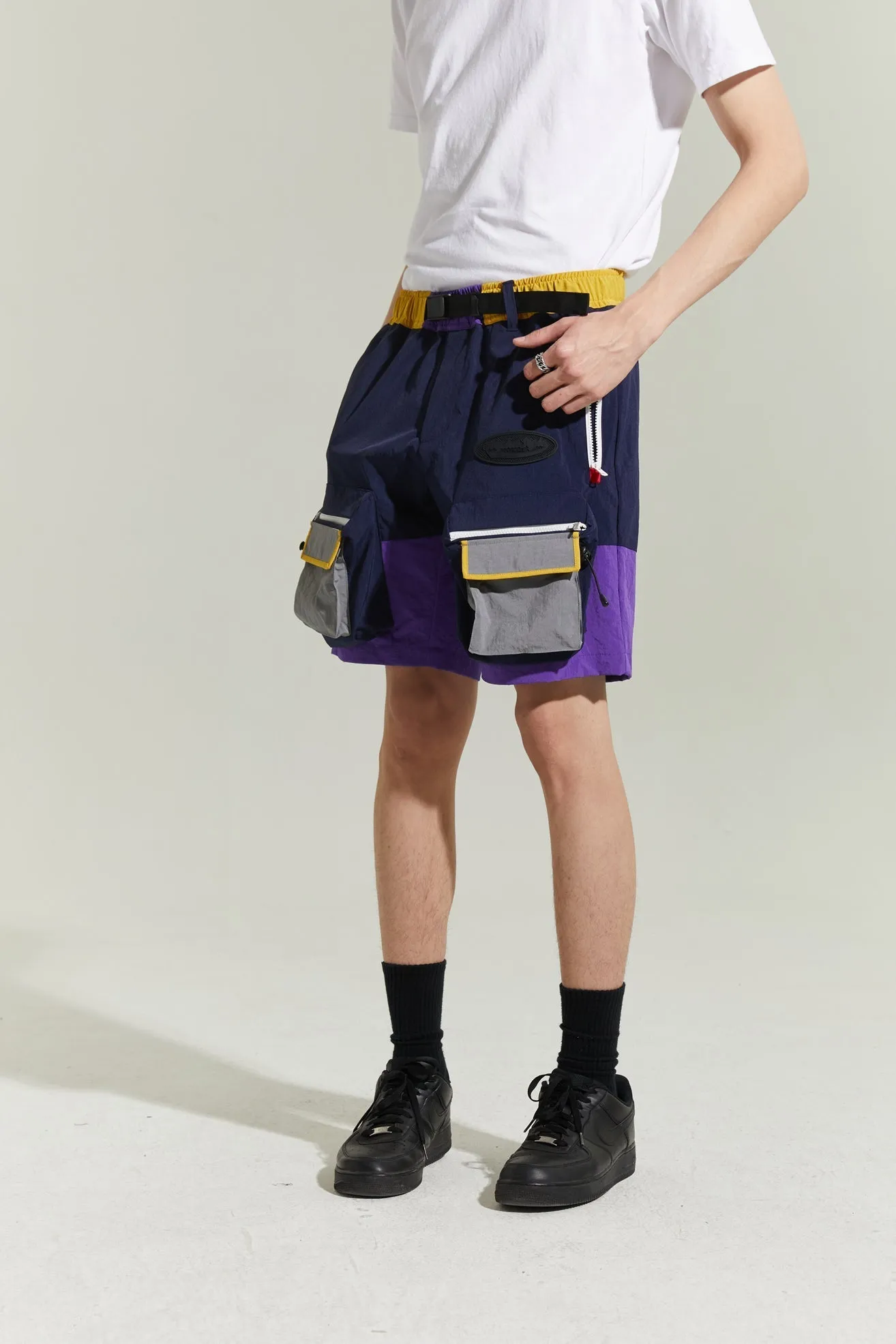 Alpha Style Ryder Hiking Shorts (Navy/ Multi)
