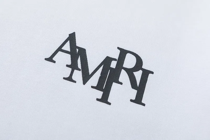 AMIRI  Crystal Embellished Champagne Logo T-Shirts
