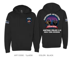 Amtrak police K-9 unit Comfort Unisex Hooded Sweatshirt - Yyu9ZM