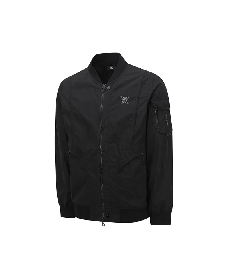 Anew Golf Men's SP Sleeve Pocket MA-1 Jacket - Black