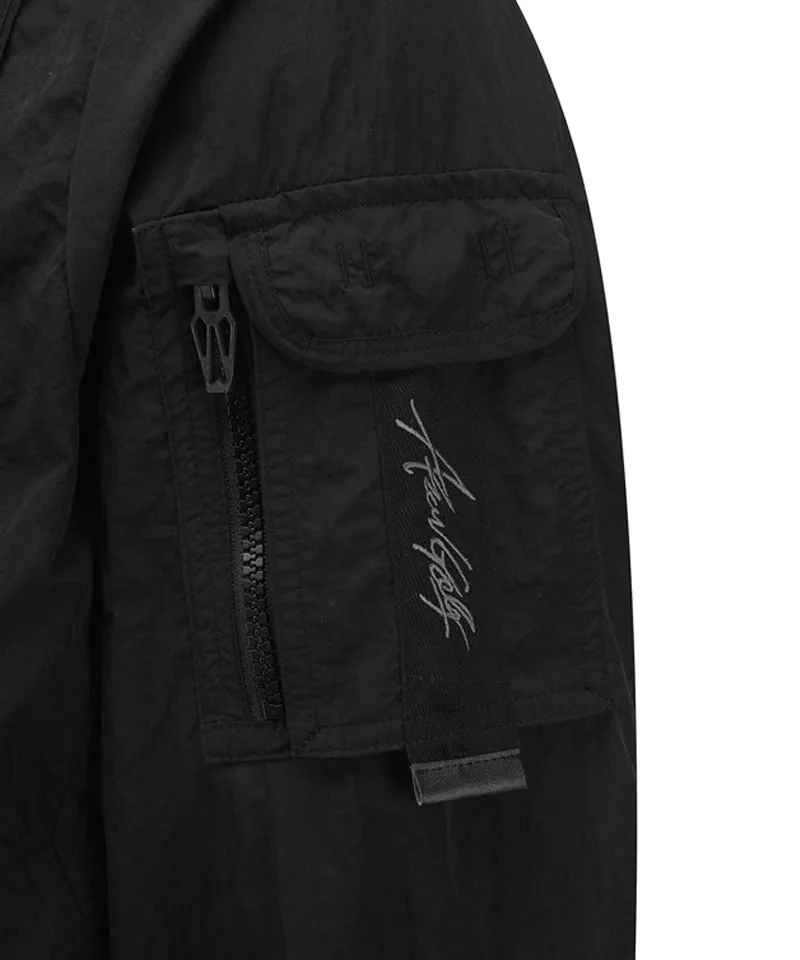 Anew Golf Men's SP Sleeve Pocket MA-1 Jacket - Black