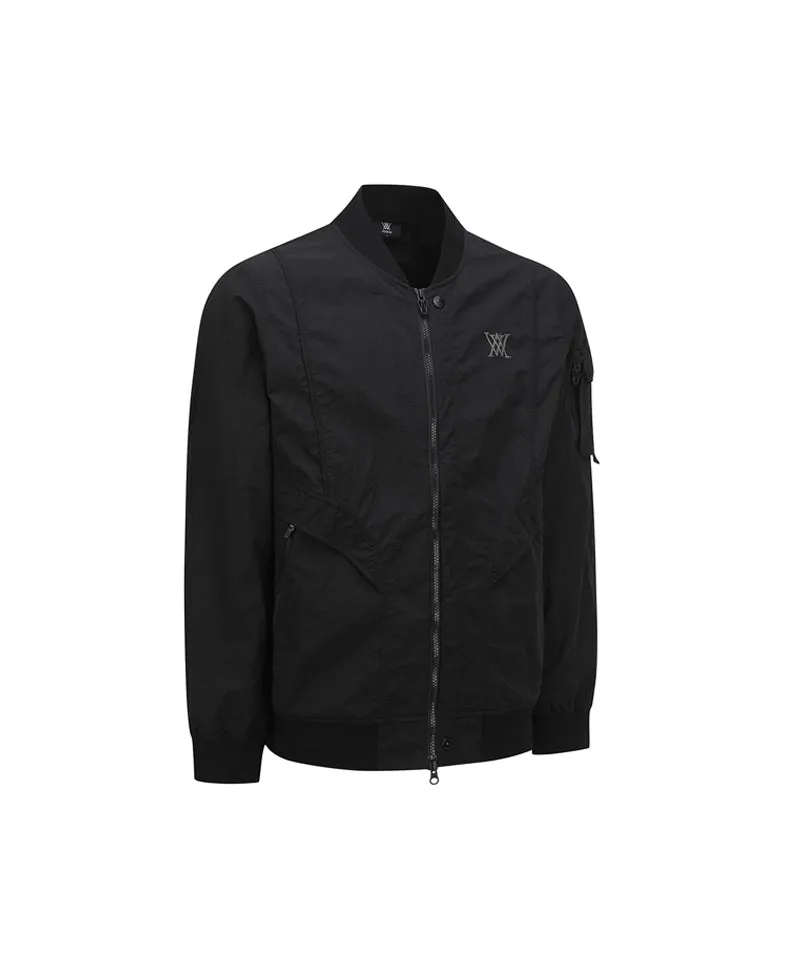 Anew Golf Men's SP Sleeve Pocket MA-1 Jacket - Black