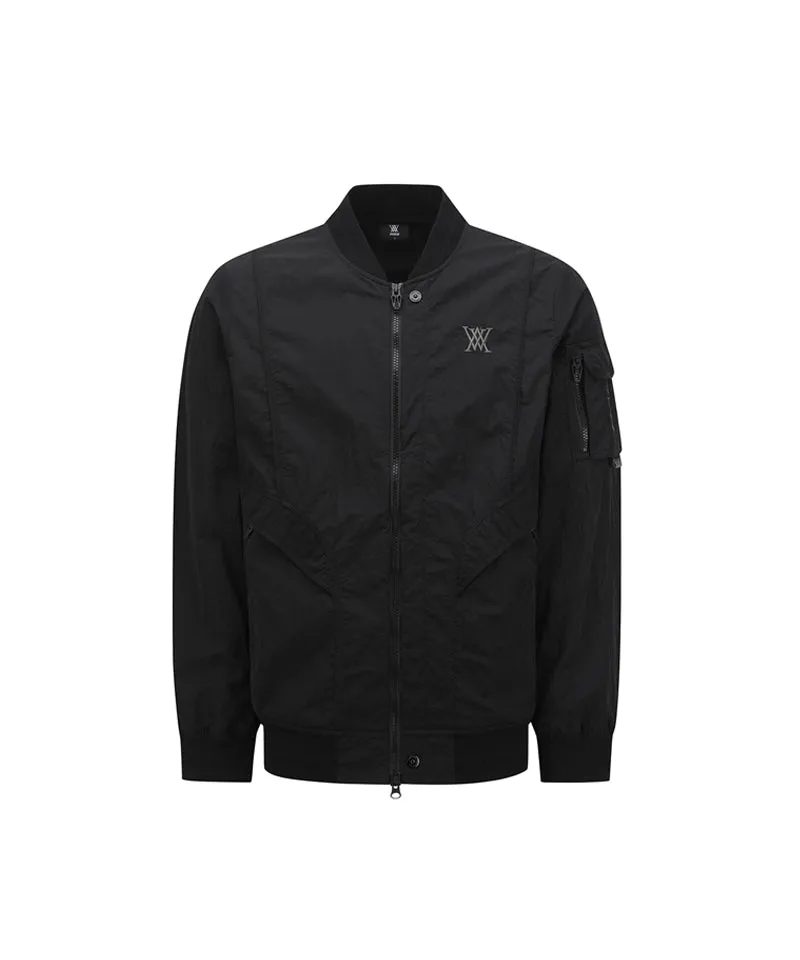 Anew Golf Men's SP Sleeve Pocket MA-1 Jacket - Black