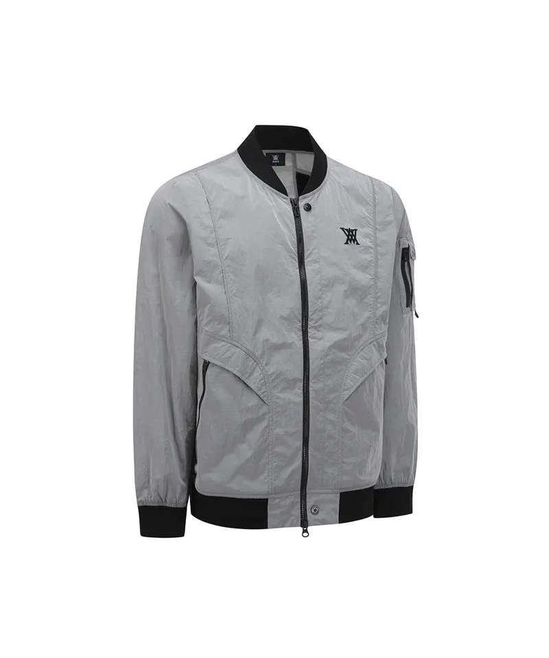 Anew Golf Men's SP Sleeve Pocket MA-1 Jacket - Dark Gray