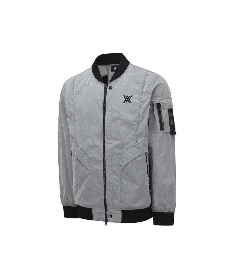 Anew Golf Men's SP Sleeve Pocket MA-1 Jacket - Dark Gray