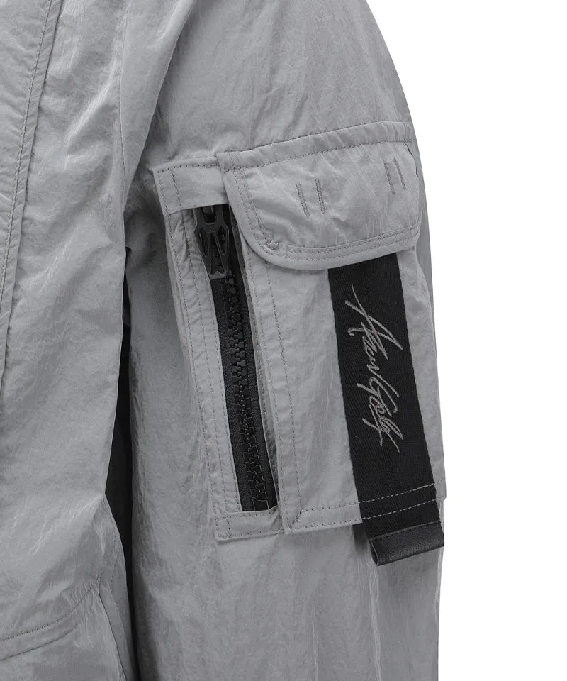 Anew Golf Men's SP Sleeve Pocket MA-1 Jacket - Dark Gray