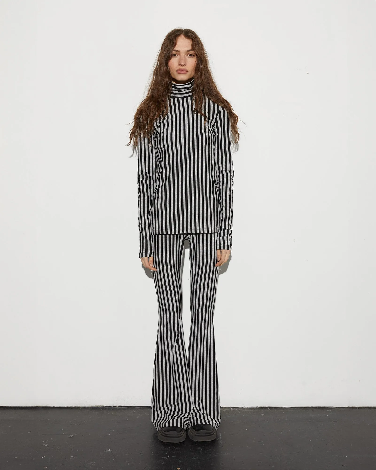 Ani Flared Leggings | Melange grey
