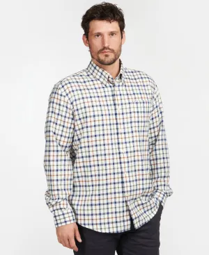BARBOUR COLL THERMO SHIRT - ECRU