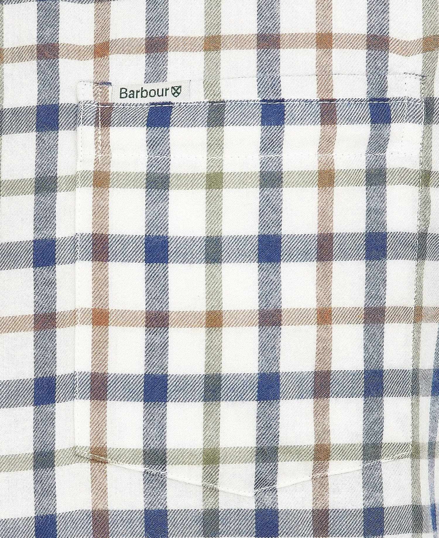BARBOUR COLL THERMO SHIRT - ECRU