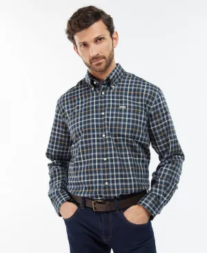 BARBOUR COLL THERMO SHIRT - INKY BLUE