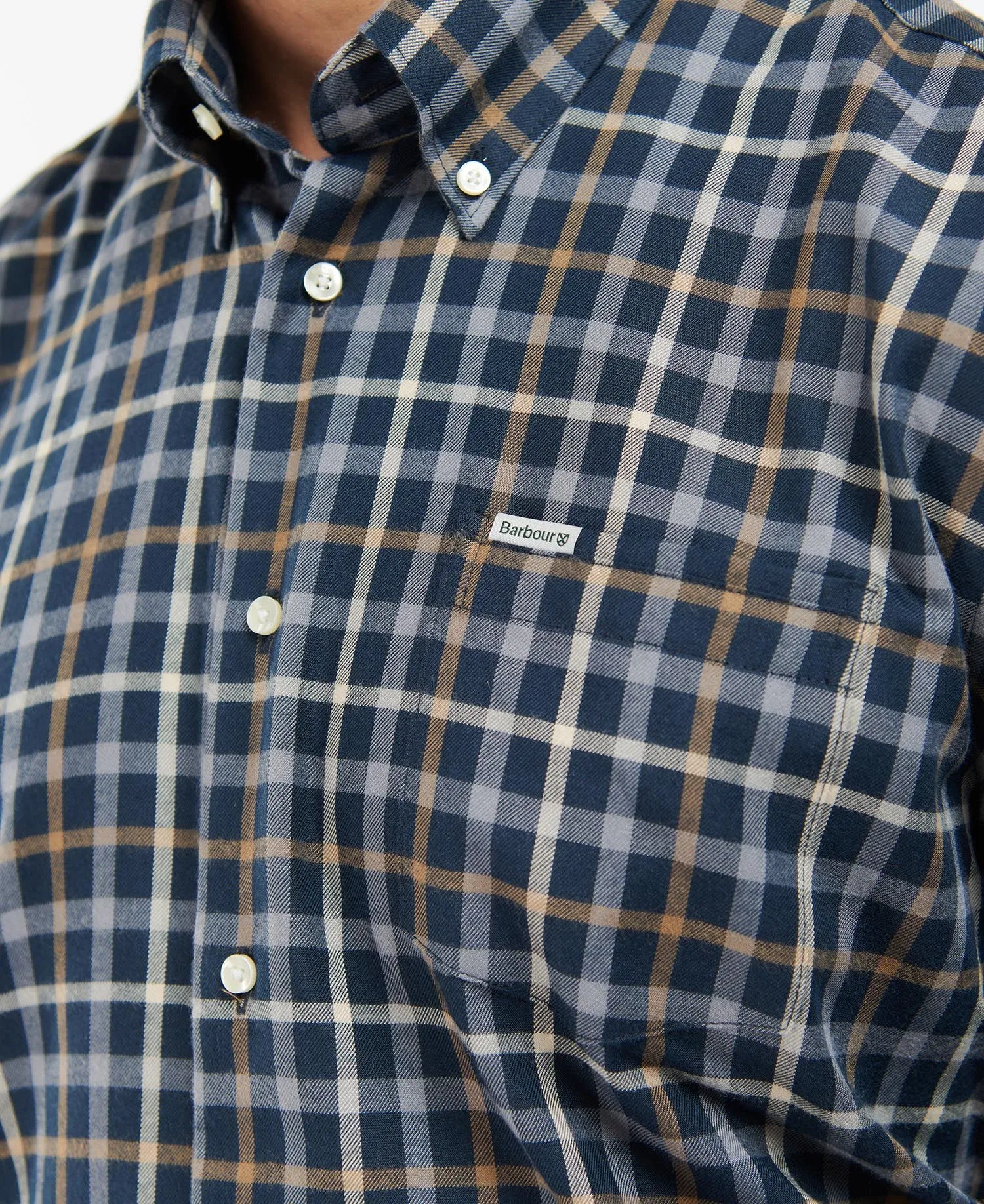 BARBOUR COLL THERMO SHIRT - INKY BLUE
