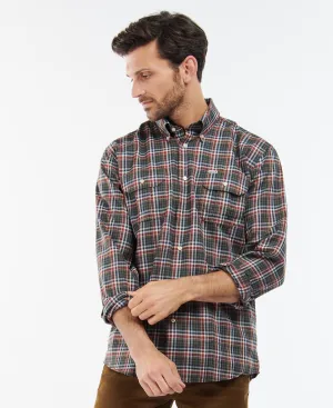 BARBOUR EASTWOOD THERMO WEAVE SHIRT - OLIVE