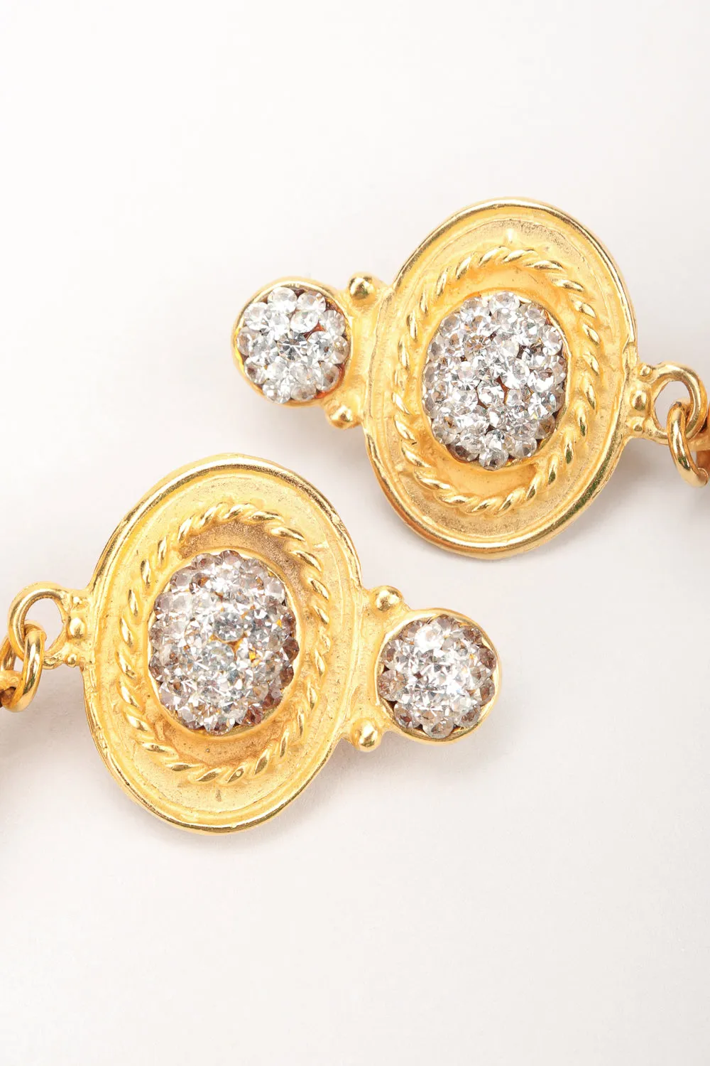 Baroque Crystal Disco Ball Earrings