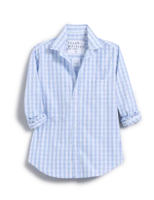 BARRY Blue Plaid, Italian Cotton
