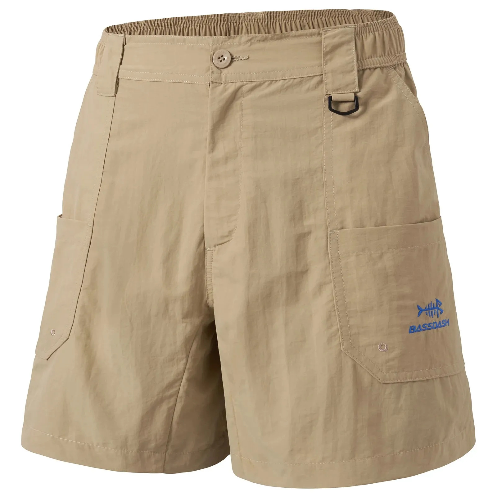 Bassdash Men's 6" Fishing Shorts UPF 50  Water Resistant Quick Dry Hiking Cargo Shorts with Multi Pocket FS25M