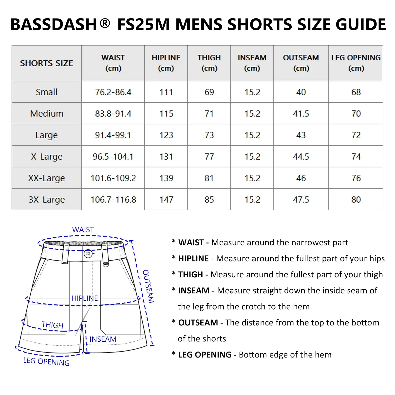Bassdash Men's 6" Fishing Shorts UPF 50  Water Resistant Quick Dry Hiking Cargo Shorts with Multi Pocket FS25M