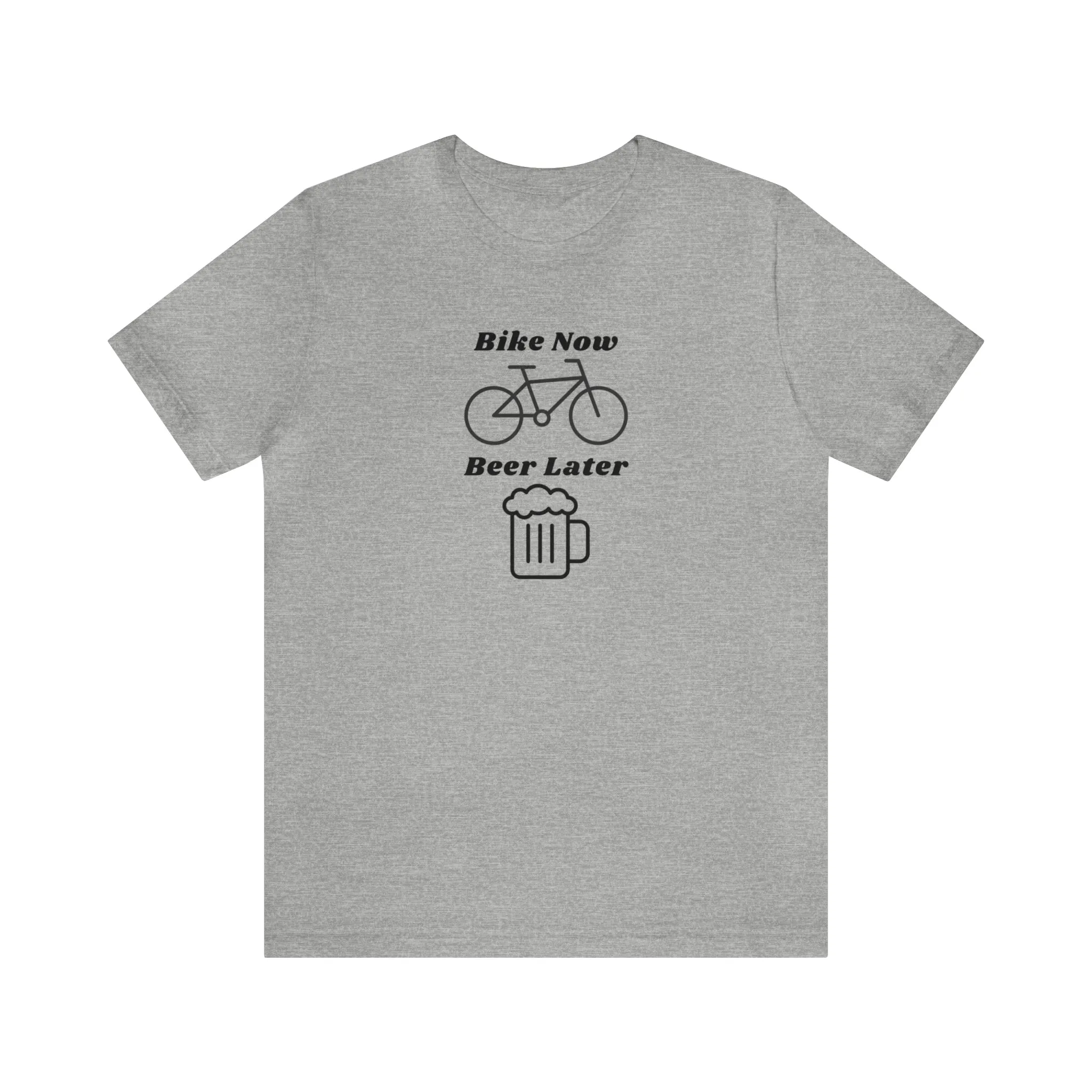 Bike Now Beer Later [Black Print]