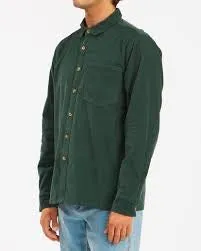 BILLABONG BOWIE CORD LS BOTTLE GREEN