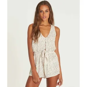 Billabong Women's Summer Solstice Tie-Front Romper