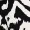 Black And White Abstract Print Racer Neck Frill Hem Midi Dress