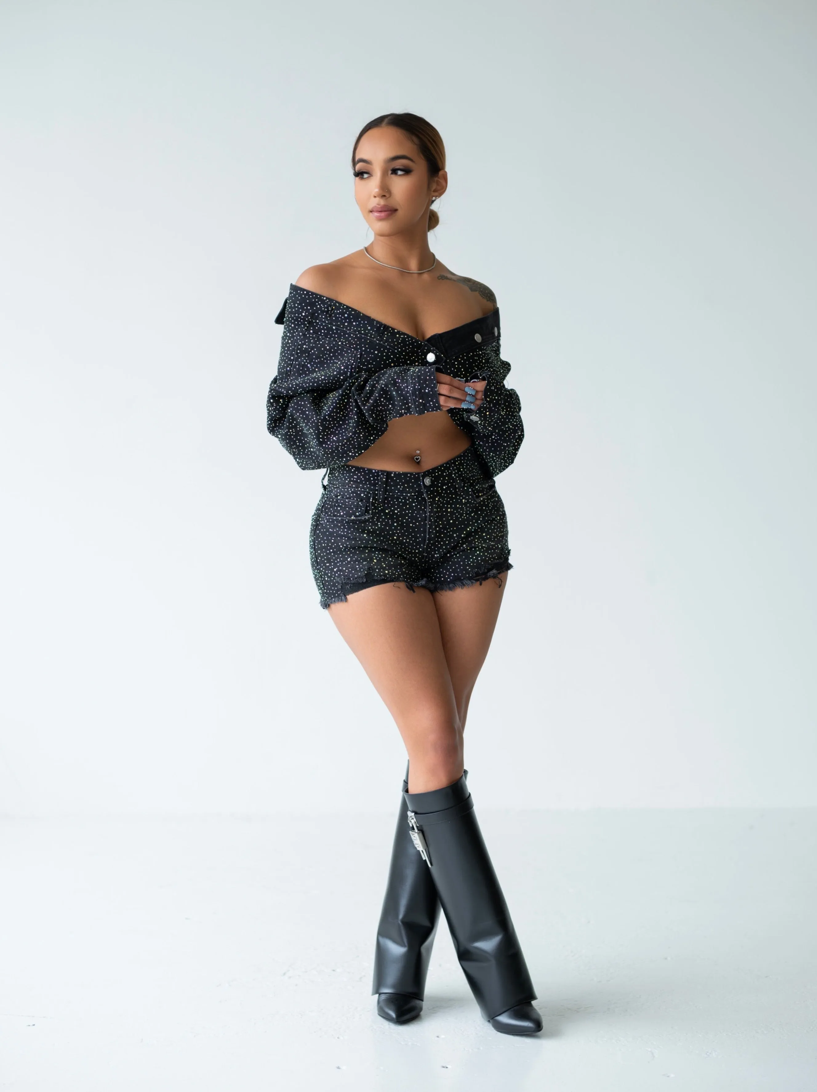 BLACK MAGIC SHORT SET