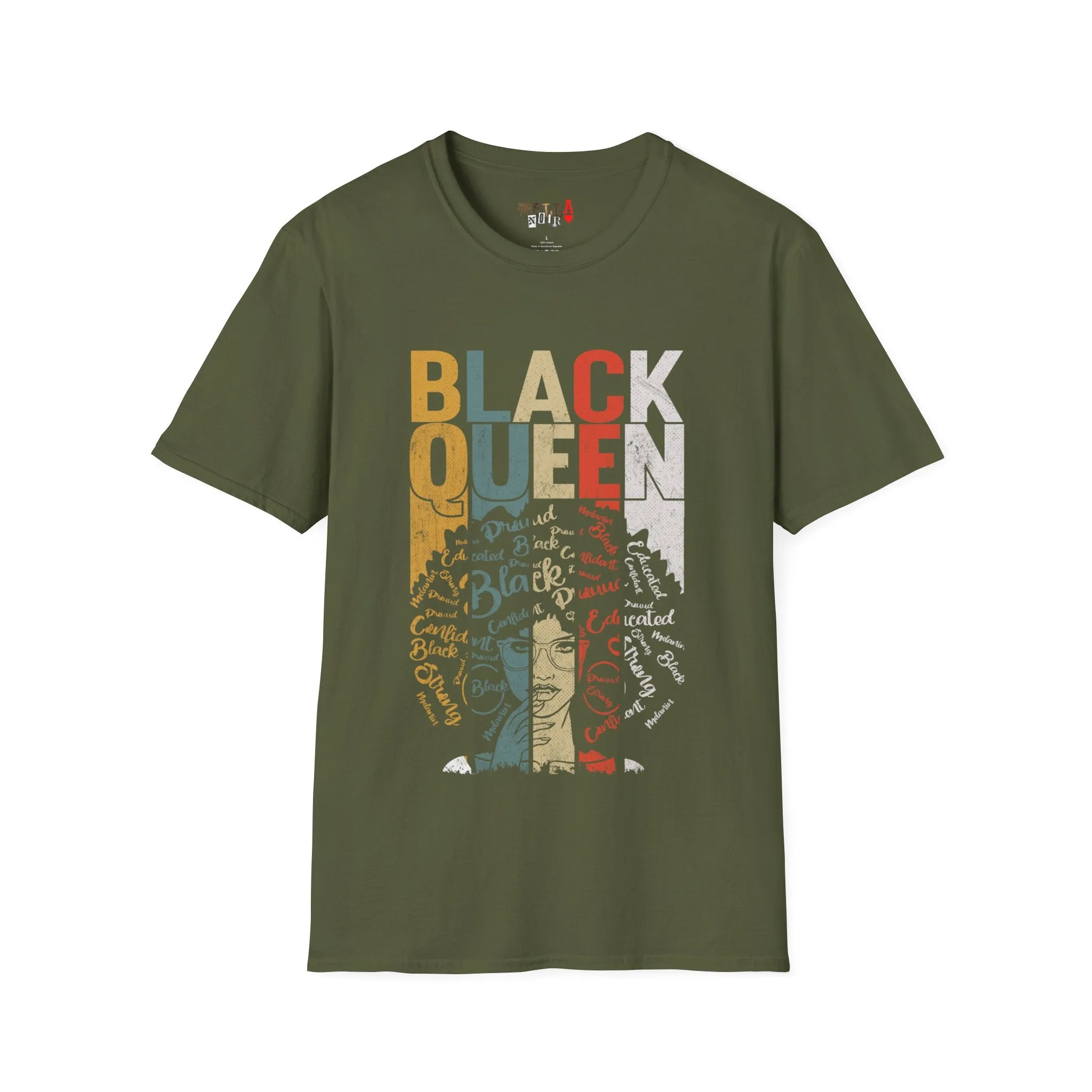 Black Queen Unisex Softstyle T-Shirt