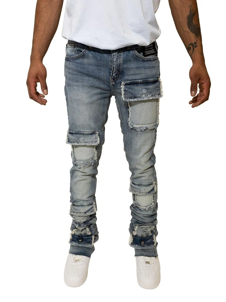 BLUE BRUTINI 2.0 SUPER-STACKED JEAN