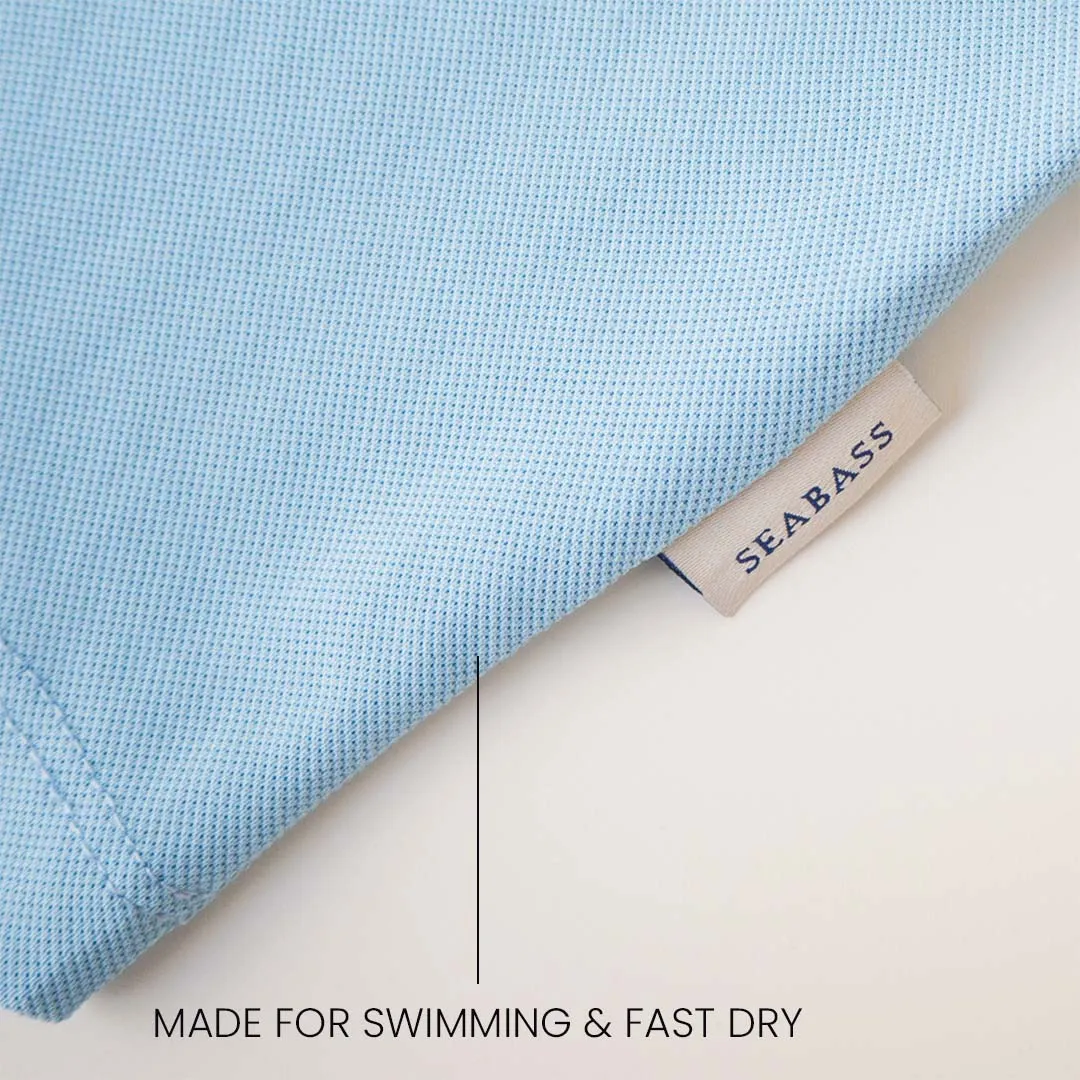 Boy UV Polo Shirt Clearwater Blue