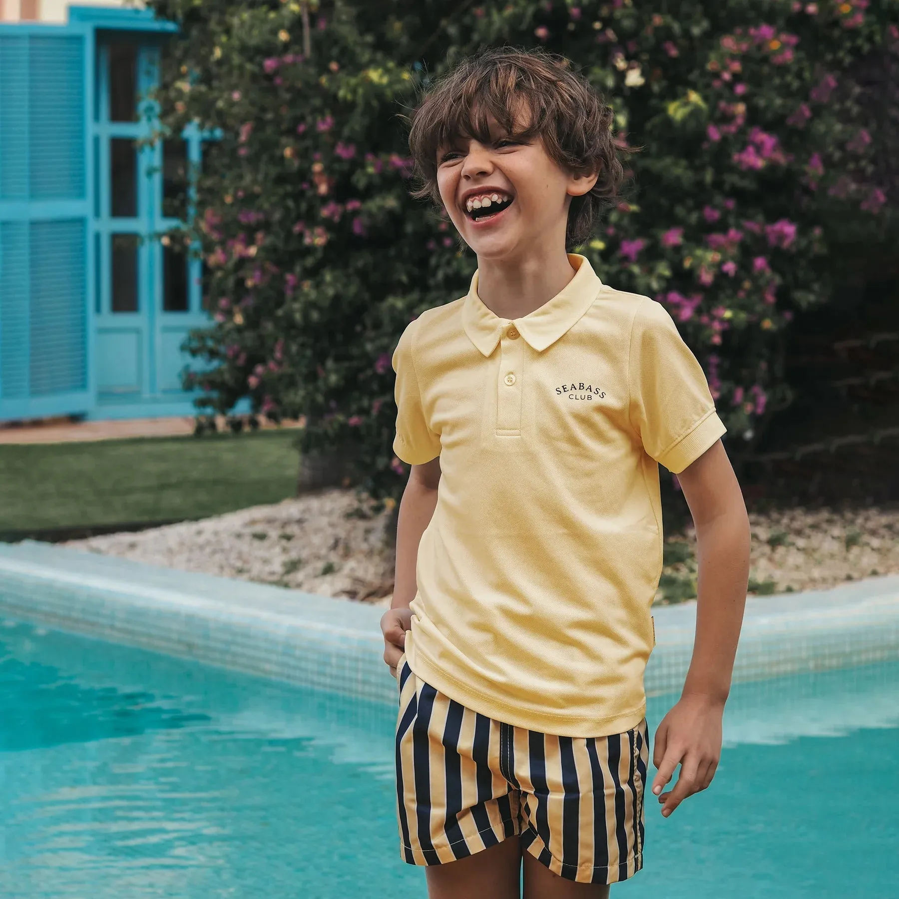 Boy UV Polo Shirt Lemon Yellow