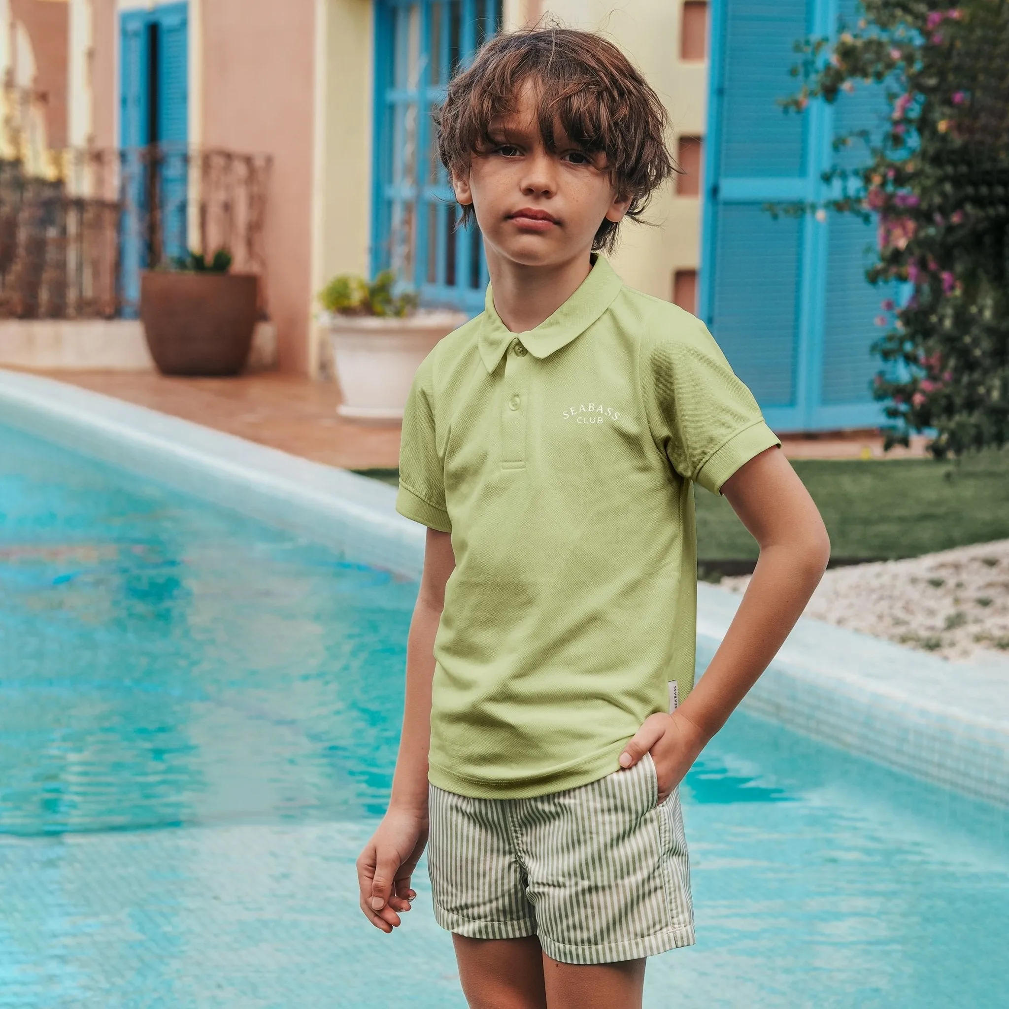 Boy UV Polo Shirt Pistachio Green