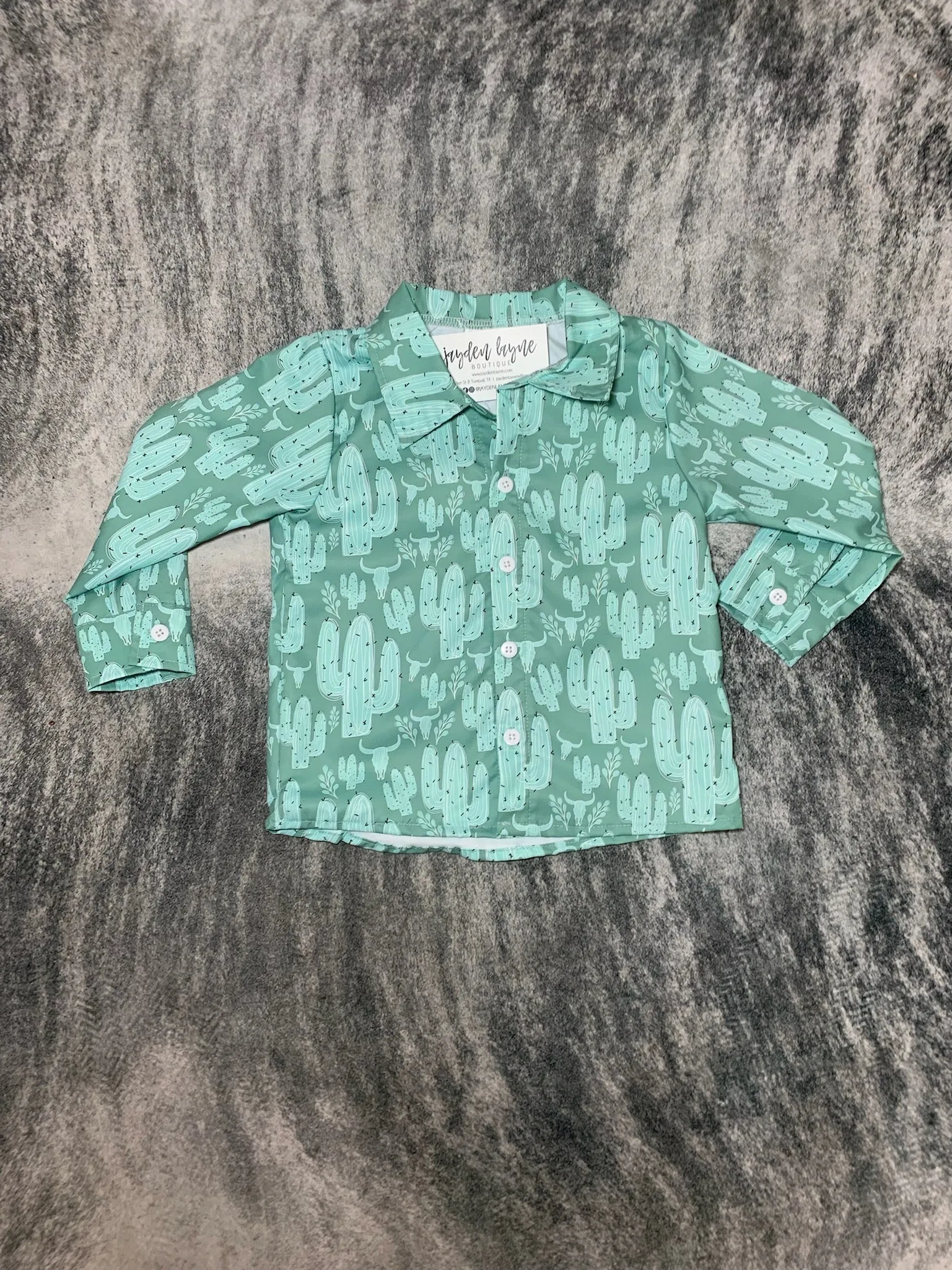 Boys Long Sleeve Western Button Ups