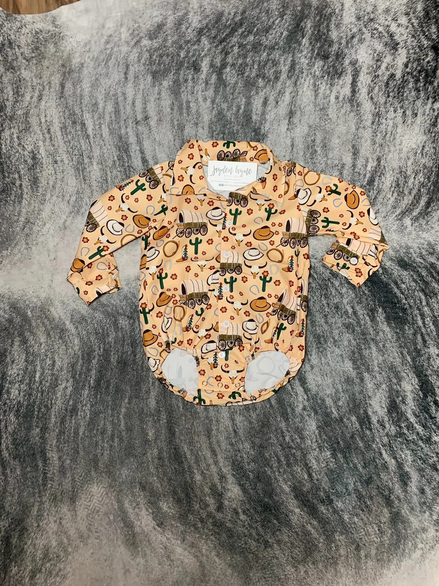Boys Long Sleeve Western Button Ups