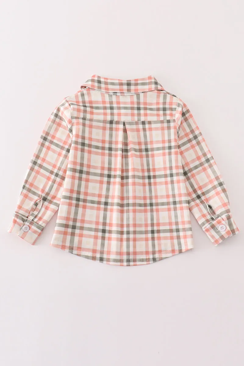 Boys Plaid Button Down Shirt