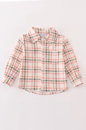 Boys Plaid Button Down Shirt