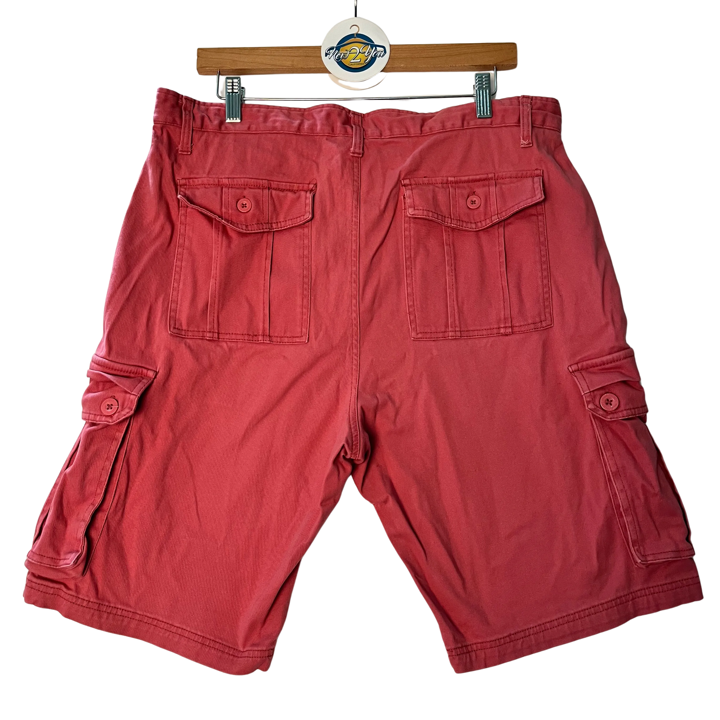 Broken Threads Brick Red Shorts