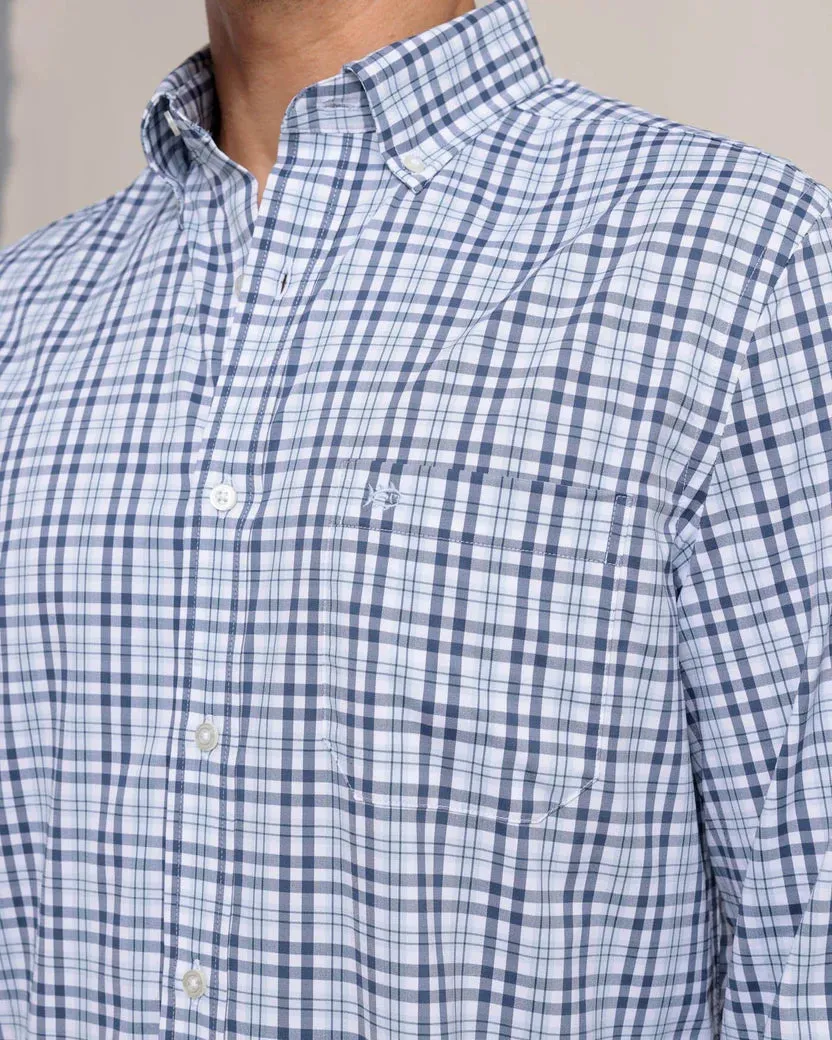 Brr Intercoastal  Haywood Plaid Sport Shirt (Triumph Blue)