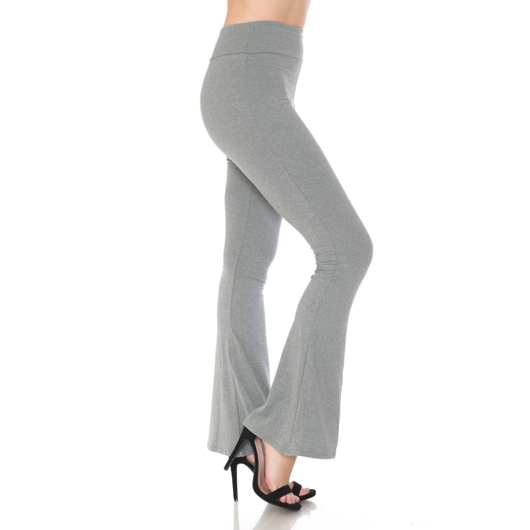 Buttery Soft High Waist Palazzo Pants: Charcoal