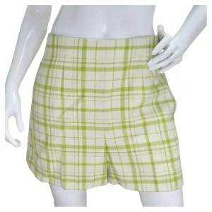 Christian Dior Plaid Wool Shorts