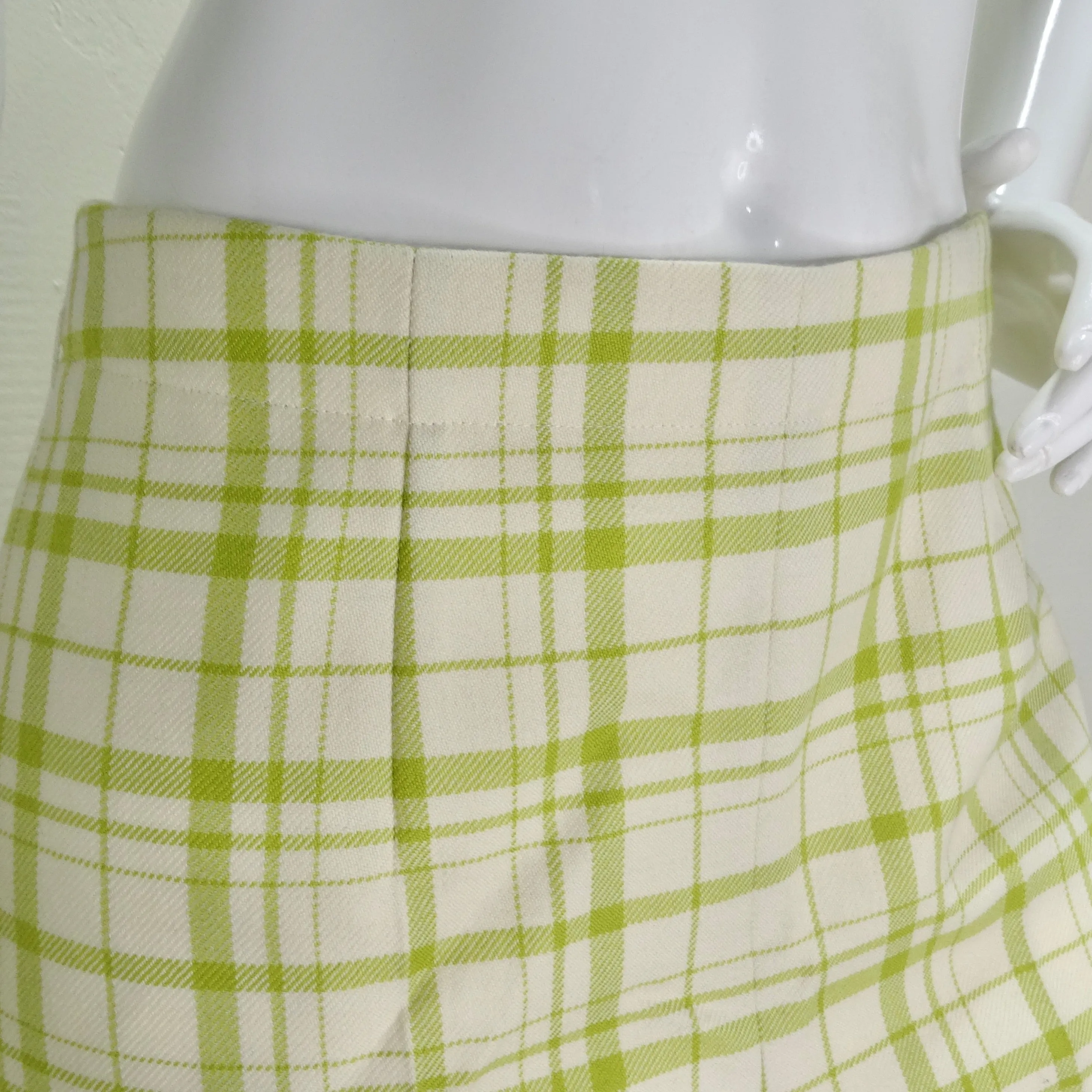 Christian Dior Plaid Wool Shorts
