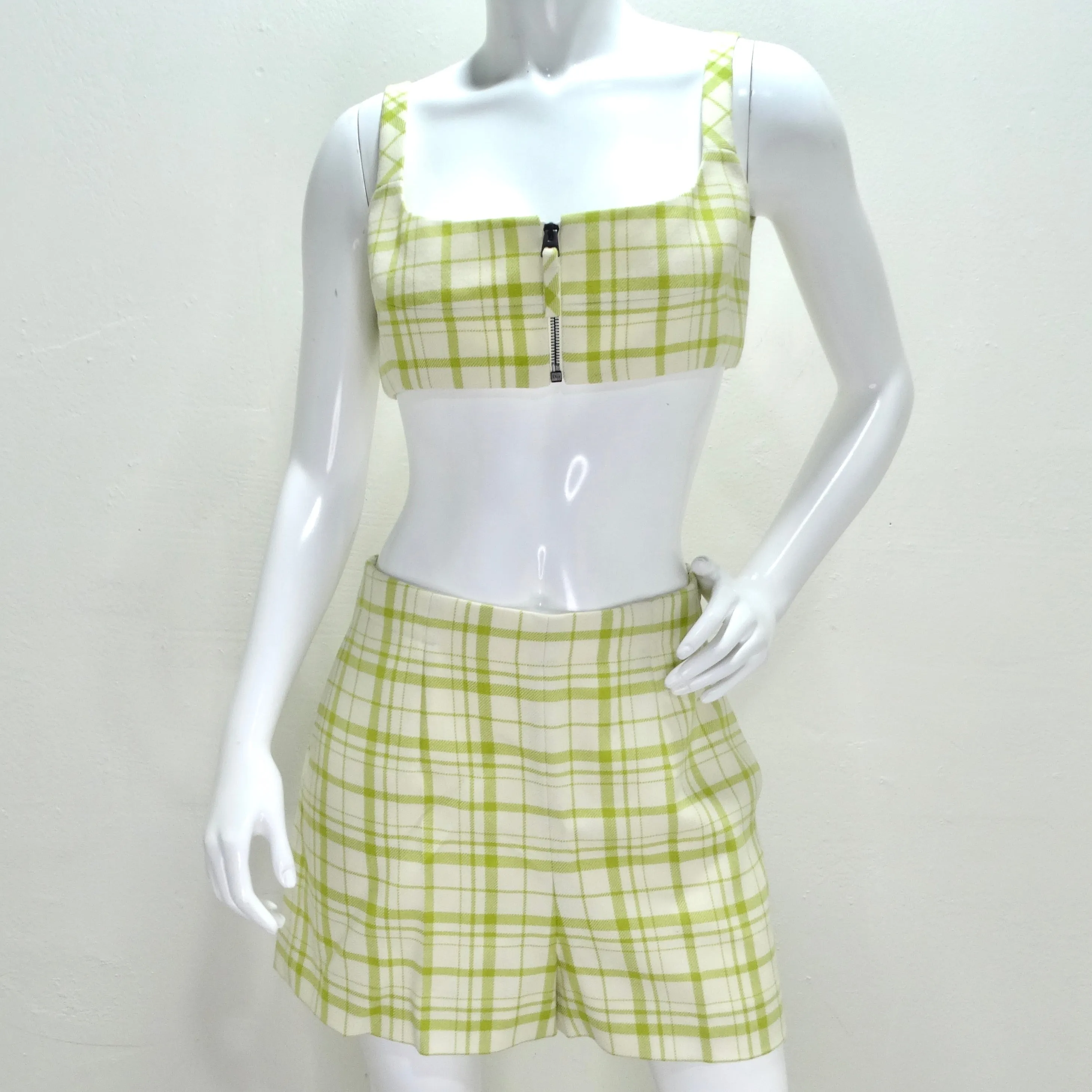 Christian Dior Plaid Wool Shorts